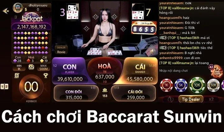 Cách tham gia vào ván bài Baccarat Sunwin
