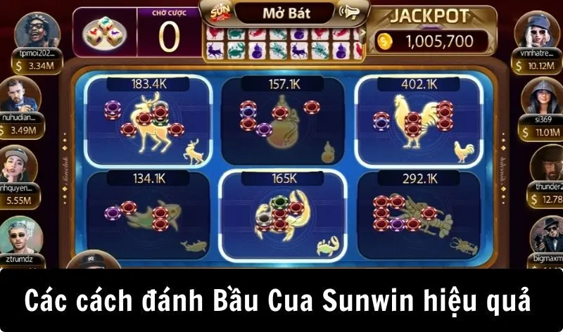 Các cách đánh Bầu Cua Sunwin hiệu quả từ cao thủ