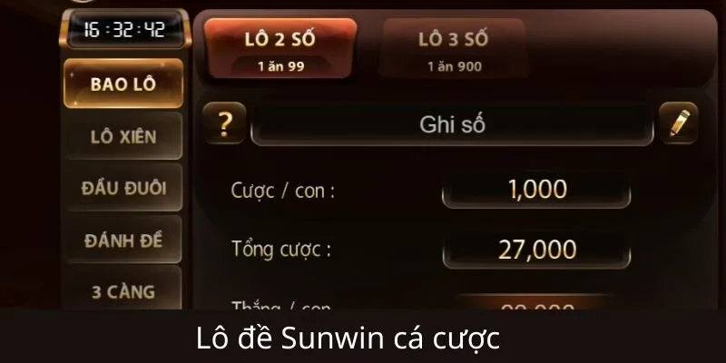 Các hình thức cược phổ biến tại Lô đề Sunwin