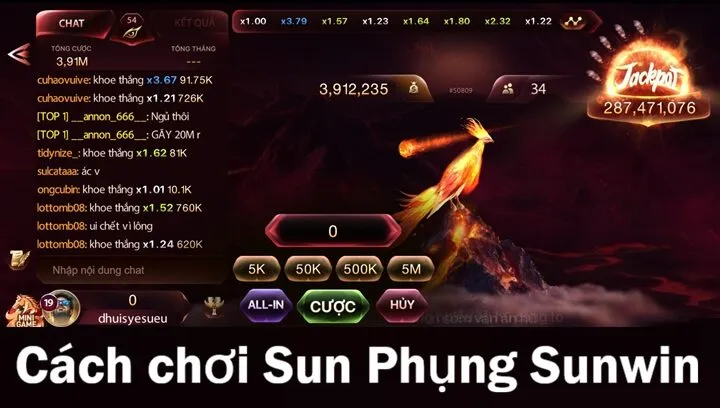 Quy trình chơi Sun Phụng tại Sunwin đúng luật
