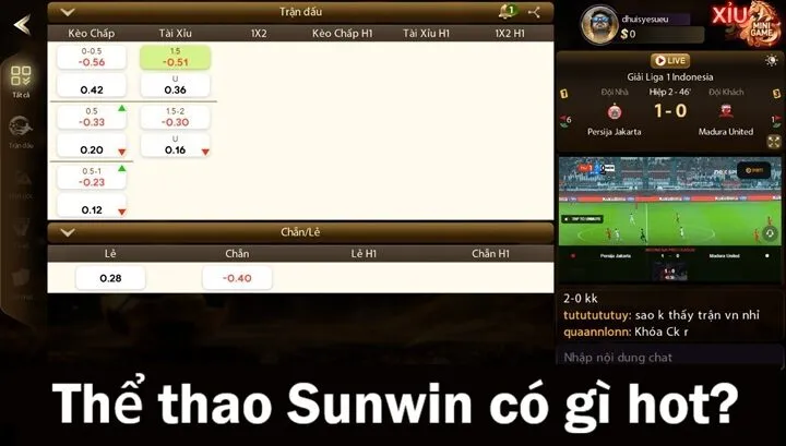 Thể thao Sunwin có gì hot? 