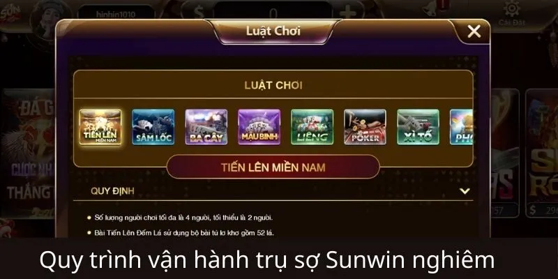Quy trình vận hành nghiêm ngặt Sunwin